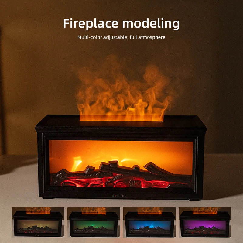 Mini Flame Aromatherapy Humidifier Diffuser - 7 Color