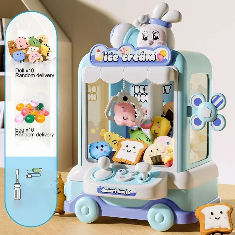 Mini Claw Crane Machine Toy - DIY Coin Operated Doll Game