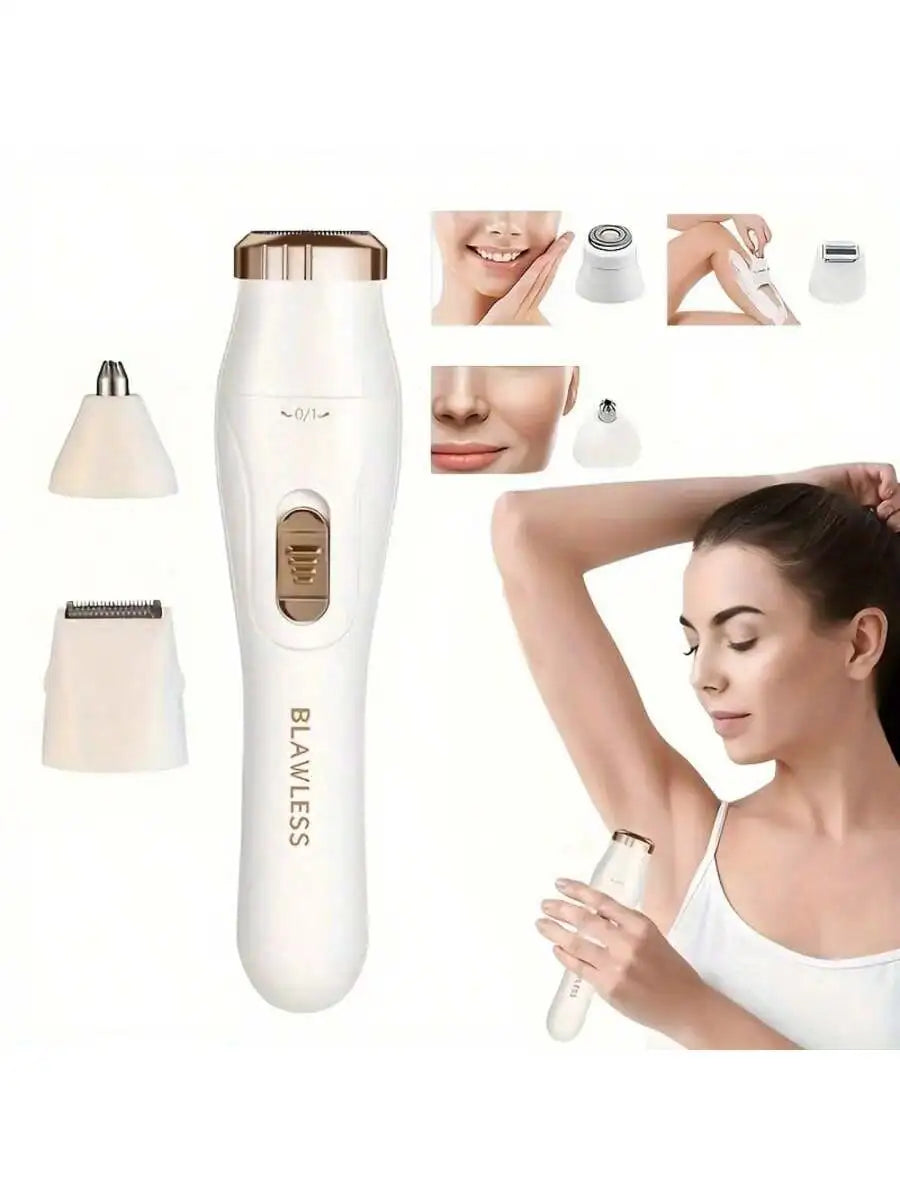 Rechargeable Lady Shaver and Bikini Trimmer - White