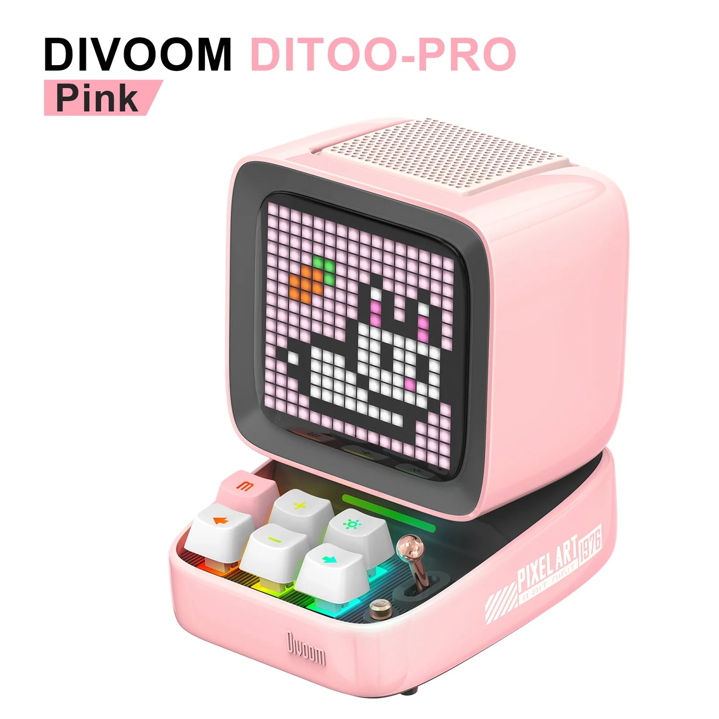 Divoom Ditoo-Pro Pixel Speaker - Retro Bluetooth Alarm Clock Display