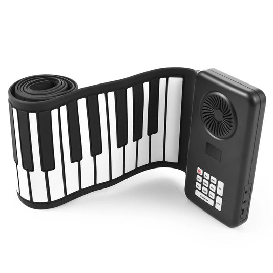 88-Key Foldable Silicone Roll-Up Piano for Home Practice
