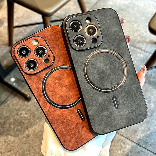 Magnetic Wireless Charging iPhone Case - Shockproof Bumper Cover