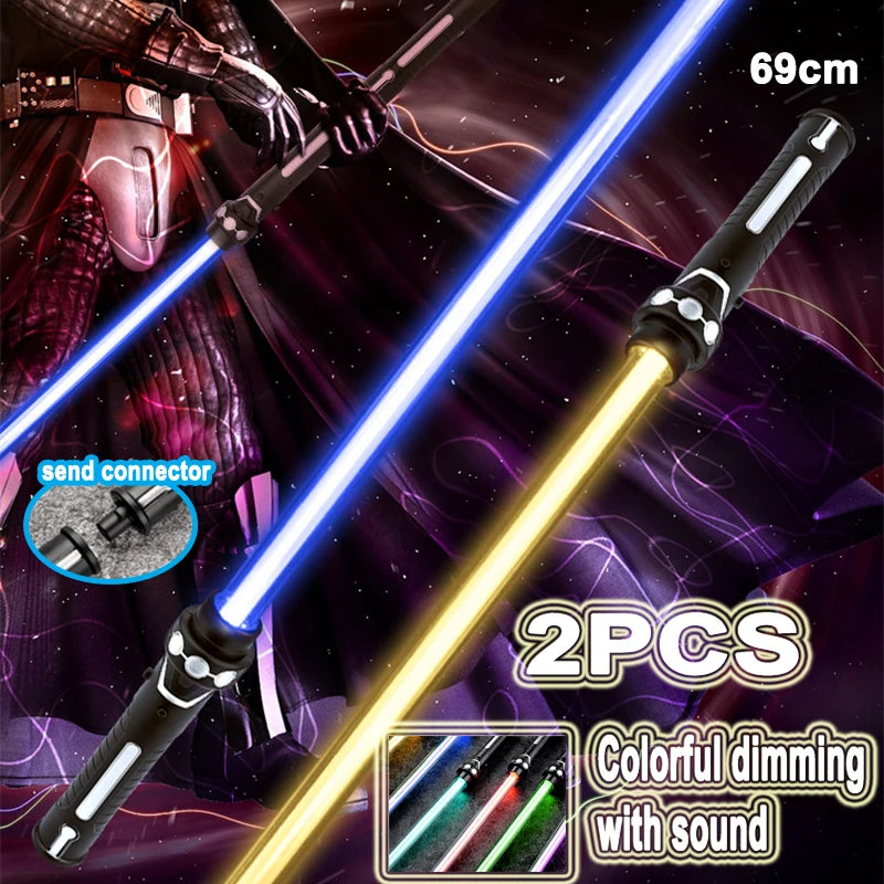RGB Light Saber Toy - 7 Color Flashing Laser Sword Gift