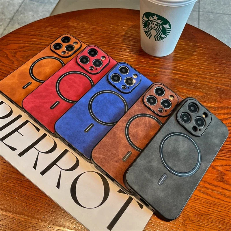 Magnetic Wireless Charging iPhone Case - Shockproof Bumper Cover