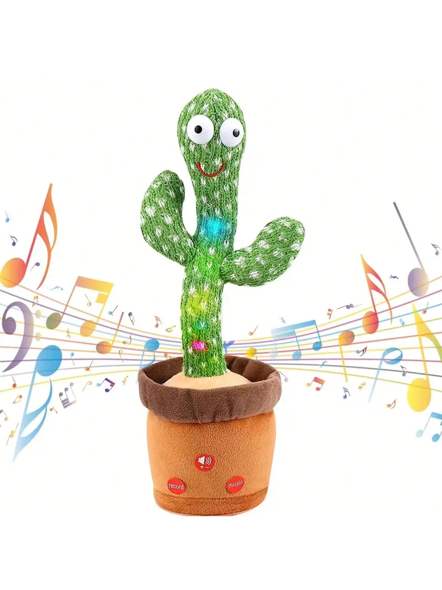 Dancing Talking Cactus Toy - Singing Recording Mimic Plush
