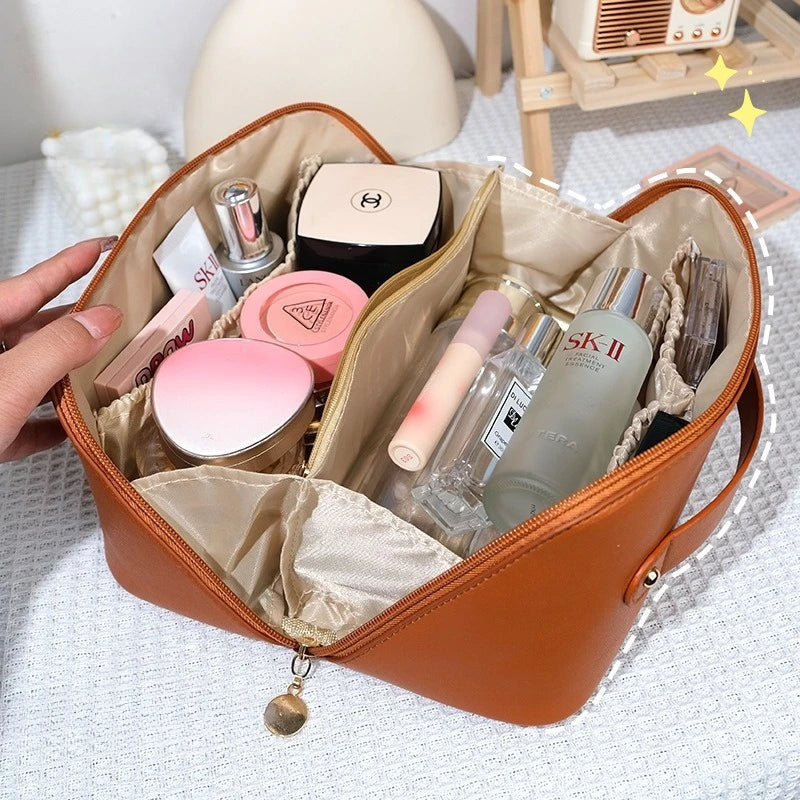 Travel Toiletry Storage Pouch - Zip Makeup Organizer Bag