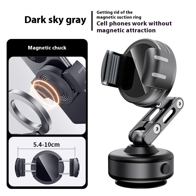 Magnetic Vacuum Car Phone Mount - Foldable 360 Degree Holder