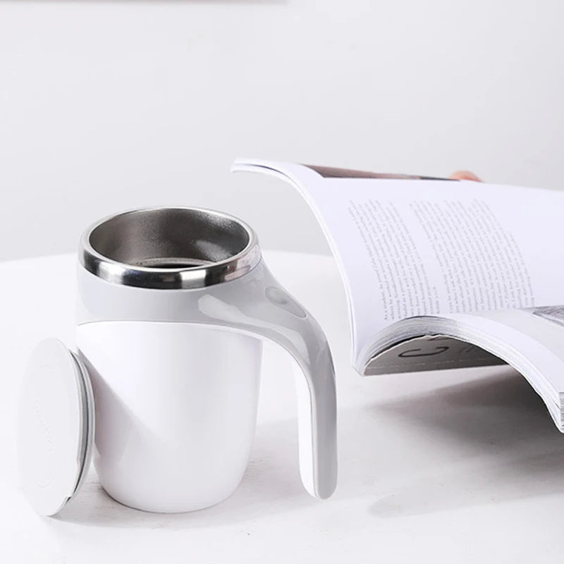 Rechargeable Automatic Stirring Coffee Mug with Lid