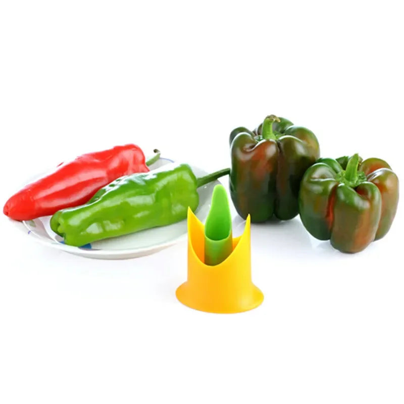 2-in-1 Pepper Corer and Chili Seed Remover Tool