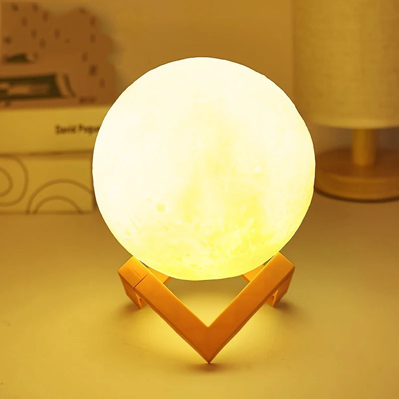 DIY Hand-Painted Moon Night Light Kit for Kids