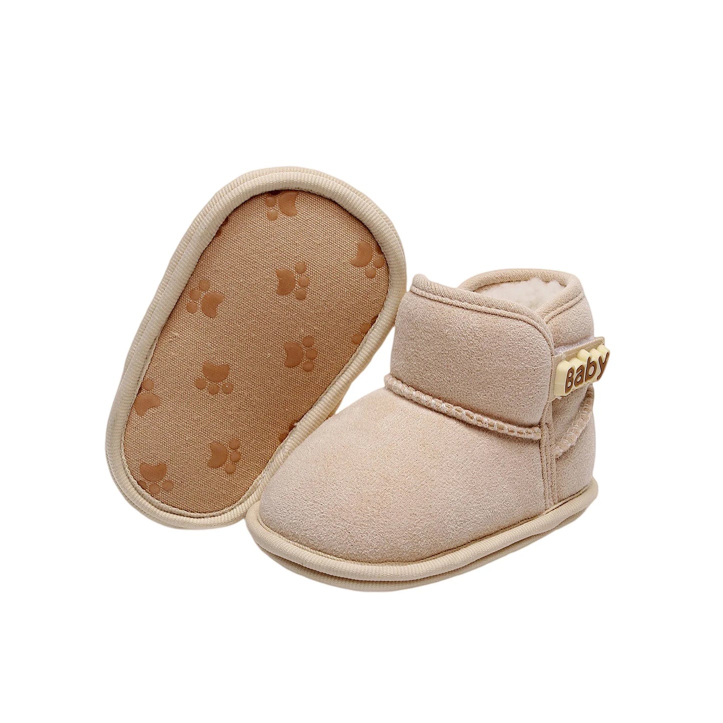 Winter Baby Ankle Boots - Non-Slip Fleece Warm Toddler Shoes