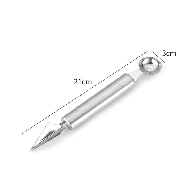 Stainless Steel Double-Headed Melon Baller Scoop