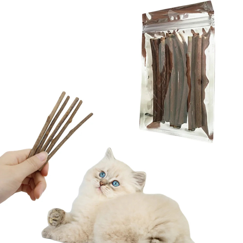 Natural Matatabi Cat Chew Sticks for Dental Play