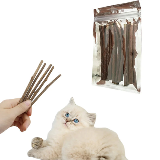 Natural Matatabi Cat Chew Sticks for Dental Play