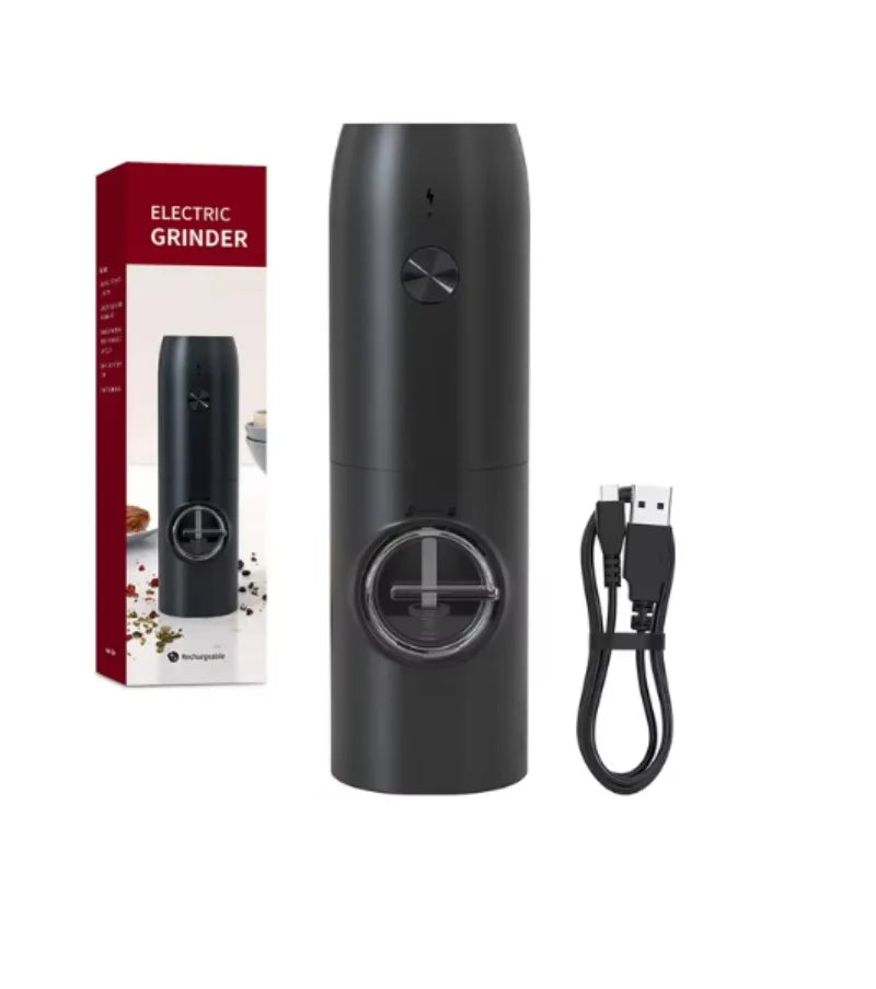 Rechargeable Electric Salt and Pepper Grinder Set with Base