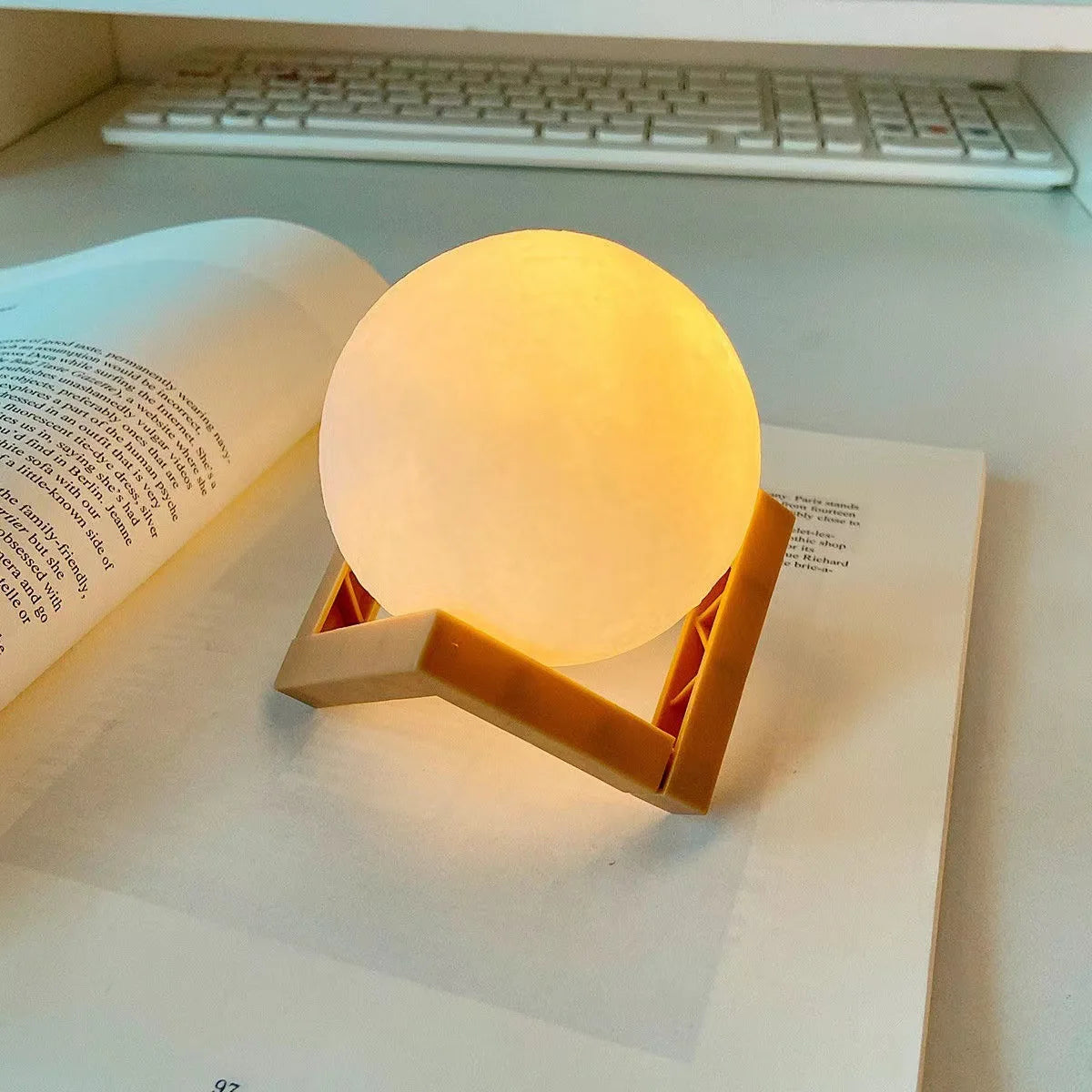 DIY Hand-Painted Moon Night Light Kit for Kids
