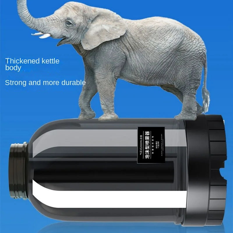 2L Hand Pump Foam Sprayer - Three Nozzle Car Wash Bottle